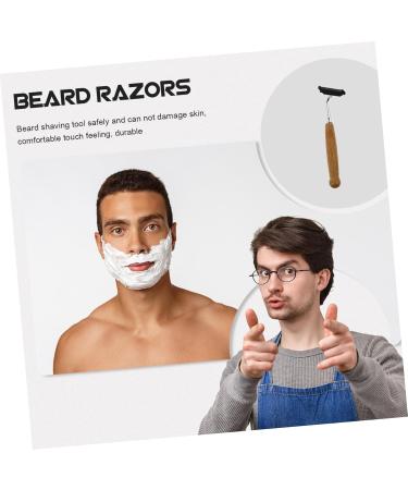 Frcolor Bamboo Handle Razor Set - 4 Pieces Safety Shaving Tools for Men - Eco-Friendly Double Handle Design - Buy Online on GoSupps.com