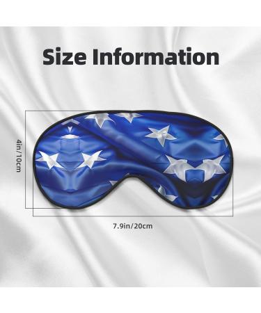 SSIMOO Blue Honduras Flag Sleep Mask | Adjustable & Breathable Eye Mask for Comfortable Sleep | Fashionable Travel Accessory - Buy Online on GoSupps.com