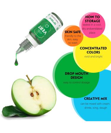 10 * 10ml Colorant Alimentaire Liquide Waysroma Colorant Alimentaire P tisserie Haute Concentr Nourriture Dye pour Couleur Fondant Boissons Cr me G teau Donuts P ques Macaron 10 ml (Lot de 10) 100.0 - Buy Online on GoSupps.com