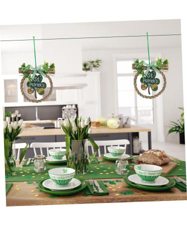 Cabilock Shamrock Wooden Sign Hanging Wall Decoration Front Door - Buy Online on GoSupps.com