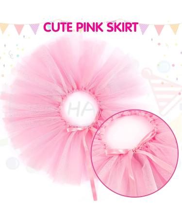 SCENEREAL Dog Birthday Bandana 5-Piece Set with Crown and Dress - Cute Pink Tutu Outfit for Small Medium Dogs - Buy Online on GoSupps.com