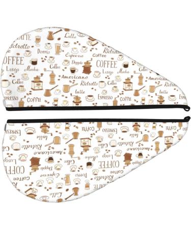 Buy Hair Towel Wrap - Quick Drying Hair Towel Turban with Button (Coffee) | Fast International Shipping - Buy Online on GoSupps.com