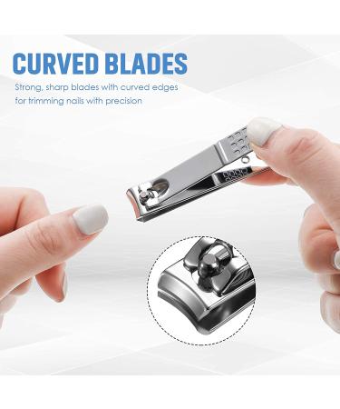 12-Piece Stainless Steel Nail Clipper Set - Fingernail & Toenail Cutter for Men & Women - Buy Online on GoSupps.com