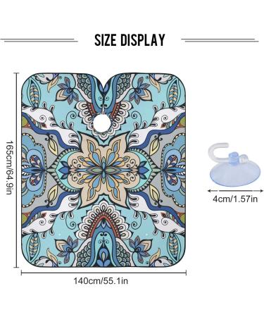 Shop Waterproof Barber Cape - Vintage Flower & Cheetah Hair Cutting Bib for Men & Women | Unisex Hair Salon Essentials - Buy Online on GoSupps.com