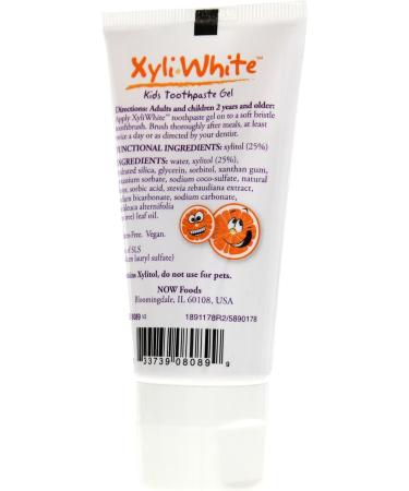 Now Foods XyliWhite Orange Splash Kids Toothpaste 3 oz Gel Pack of 2 - Buy Online on GoSupps.com