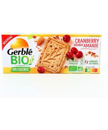  G n rique GERBL ORGANIC - Gerbl Organic Shortbread Biscuit Almond & Cranberry 132 g - 132 g - Pack of 3 - Sold as a Lot - Buy Online on GoSupps.com