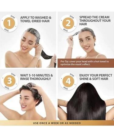 IFFANY Nourishing Magic Care Deep Care Hair Mask for Dry and Damaged Hair Advanced Molecular Care for Hair Roots Restores Smooth Hair in 5 Seconds - Buy Online on GoSupps.com