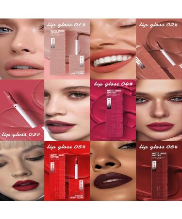 Matte Nude Waterproof Lipstick - Long Lasting Creamy Formula Smudge Proof Light Brown Velvet Lipstick for Women - Neutral Lip Gloss 02 - Buy Online on GoSupps.com
