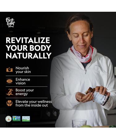 First Light Farms Grass-Fed Beef Liver Capsules | Nutrient-Dense Whole Food Nutrition, Freeze-Dried, Grassfed & Certified Humane | 180 Capsules for Energy, Immunity, and Overall Wellness - Buy Online on GoSupps.com