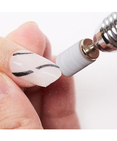 Makartt Nail Drill Sanding Bands - 100 Pcs #180 Medium Grits for Acrylic Nails - Gel Removal & Shaping - Durable & Thick - White - Buy Online on GoSupps.com