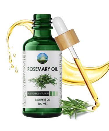 NPOW Rosemary Essential Oil Pure Rosemary Oil Rosemary Oil Hair Growth 100% Pure Rosemary Essential Oil for Hair Loss Skin Care Diffuser Humidifier Aromatherapy - Rosmarinus Officinalis 100ml 100.00 ml (Pack of 1)
