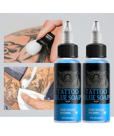  G n rique Piercing Soap - 50ml Blue Moisturizing Cleanser - After-Piercing Cleanser with Foaming Bottle | For Men's Washing and Hygiene Routine at Home and While Traveling - Buy Online on GoSupps.com