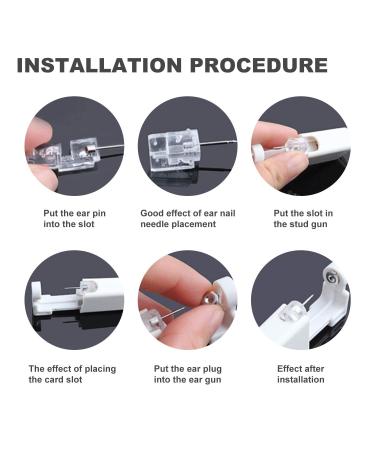Piercing Kit: 2 Pack Nose & 2 Pack Ear Piercing Set, Simple & Safe for Beginners - Silver - Buy Online on GoSupps.com