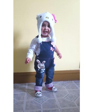 KIDSCOOL SPACE Baby Girl Jean Overalls | Toddler Denim Bunny Outfit 3-6 Months Blue - Buy Online on GoSupps.com