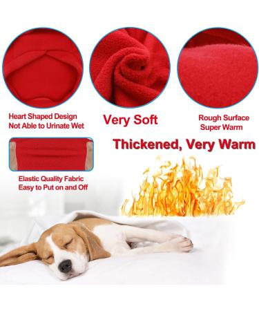 Hualisiji Dog Sweater Fleece for Large Dogs | Warm & Lightweight 3XL Sweatshirt Set in Red & Pink | Soft Easy to Wear - Buy Online on GoSupps.com