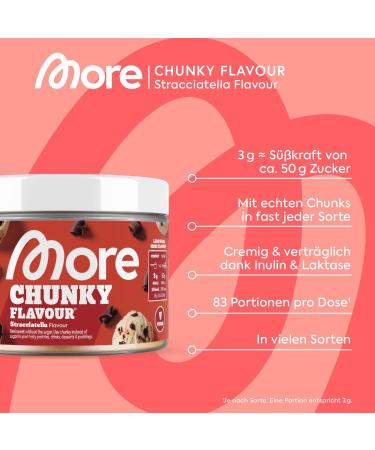 Buy More Chunky Flavor Vegan Stracciatella Powder - Low Sugar & Calorie - 250g Quality Product from Germany - Buy Online on GoSupps.com