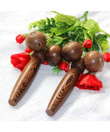 Wooden Face Massager Handheld Body Calf Massager Roller Massager Beauty Tool for V Kneading - Buy Online on GoSupps.com