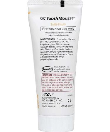GC Tooth Mousse Recaldent Tutti-Frutti 40g - Effective Dental Care for Stronger Teeth | Shop Internationally - Buy Online on GoSupps.com