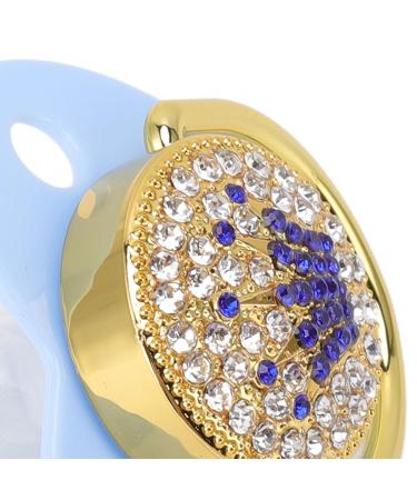 Ultra-Light Silicone Baby Pacifier | Soft Bling for Newborns (6-18 Months) | Expert Pediatric Design (M Blue) - Buy Online on GoSupps.com