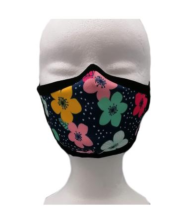 YPM Face Covering Mask Kids Flowers Washable Multicolor 0.021 kg