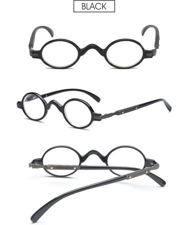 Vevesmundo Retro Round Reading Glasses for Men & Women - Vintage Full-Rim Prescription Eye Wear (1.5x Magnification) - Classic Workplace Visual Aid - Buy Online on GoSupps.com