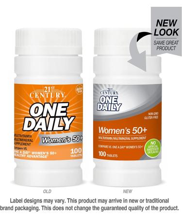 21st Century One Daily Womenâ€™s 50+ Multivitamin & Multimineral - 100 Tablets - Buy Online on GoSupps.com