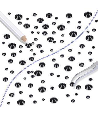 Bulk 6000 Black Non Hotfix Rhinestones Set with Tools for Nail Art & DIY Crafts - Buy Online on GoSupps.com