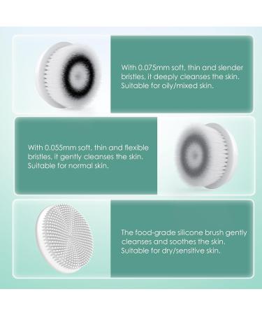 TOUCHBeauty Electric Facial Cleansing Brush with Case - TB-14838 Green - Buy Online on GoSupps.com