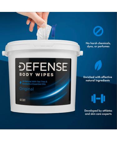 Buy Defense Soap Body Wipes - 400 Count Tub | Premium Cleansing for Athletes | Fast International Shipping - Buy Online on GoSupps.com