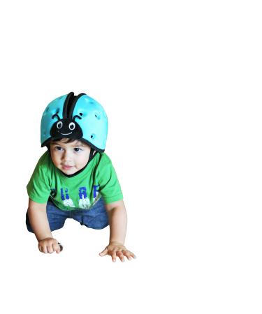 SafeheadBABY Soft Children's Helmet Ladybird Blue