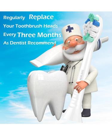 Toothbrush Head Compatible with Philips Sonicare - C2 C1 G2 W W2 Replacement Heads | 4 Pack for Optimal Gum Health & Cleaning White/Black - Buy Online on GoSupps.com