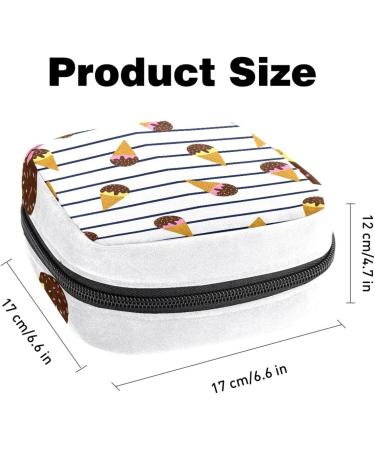 Summer Ice Cream & Marine Strip Storage Bag | Portable Menstrual Cup & Pad Bag for Teenagers Girls & Women - Buy Online on GoSupps.com