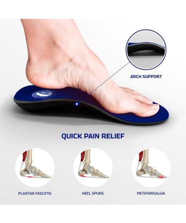 Pure Stride Bold Orthotics - Full Length Support for Metatarsals High Arches Flat Feet - Pain Relief for Plantar Fasciitis - Men s 5-5.5/Women s 7-7.5 - Buy Online on GoSupps.com