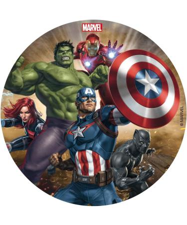Dekora 231365 Marvel Avengers Cake Topper - Sugar-Free Edible Paper - 16 cm | Buy Internationally - Buy Online on GoSupps.com