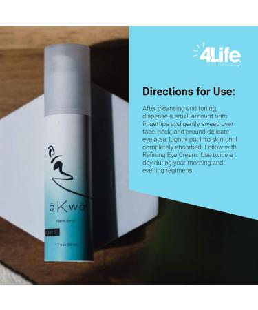 4Life - aKwa Vitamin Serum - Evens Tone Soothes Nourishes with Niacinamide Fermented Green Tea Water Red Maple Adenosine - 1.5 oz - Buy Online on GoSupps.com