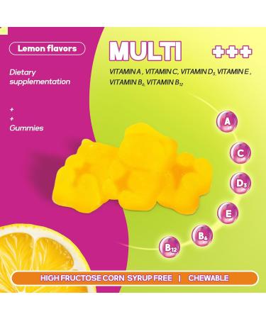 Faroromy Multivitamin for Women Gummies Lemon Flavored Vitamins Daily Multivitamin with Vitamins A C D E B6 and B12 30 Day Supply 60 Count - Buy Online on GoSupps.com