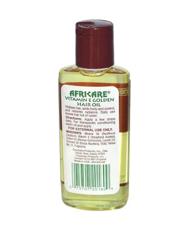 Cococare Africare Vitamin E Golden Hair Oil - 2 fl oz (60 ml) for Healthy Hair - Buy Online on GoSupps.com