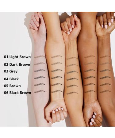  QIC QIC Microblading Eyebrow Pencil Waterproof & Durable Precise Tracing for Natural and Full Eyebrows Cruelty-Free (02 Dark Brown) - Buy Online on GoSupps.com