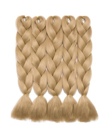 Buy Sego 5 Pieces Ombre Jumbo Braid Art Hair 24 Inch 500g - Medium Blonde Lichen Extensions for Crochet Twist - 60.96 cm Quality Hair Extensions - Buy Online on GoSupps.com