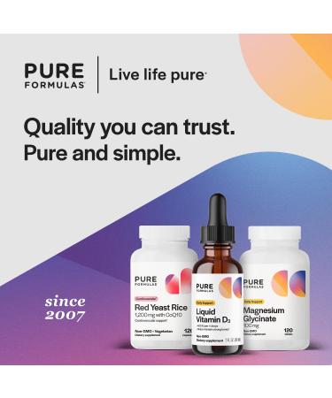 PureFormulas Liquid Vitamin D3 for Bone Health Supplement, Non-GMO Vitamin D3 Drops to Support Calcium Absorption, Easy-to-use Dropper Bottle, Kosher, GMP Assured, 2 Fl. Oz (60 ml) - Buy Online on GoSupps.com