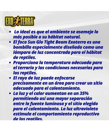 Exo Terra Intense Basking Spot Lamp - 50W R20 E27 Heat Spot Lamp (Pack of 2) for Reptiles & Amphibians - International Shipping Available - Buy Online on GoSupps.com
