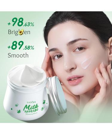 Shop Milk Facial Moisturizer | Nourishing Avocado Cream for Dry & Sensitive Skin - Hydrating Daily Care - Buy Online on GoSupps.com