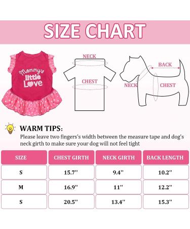 4 Pieces Pet Dress Shirt | Cute Dog Sundress for Small Dogs & Cats | Summer Apparel Clothes with Ruffles | Puppy Princess Dress (Size M) - Medium - Buy Online on GoSupps.com