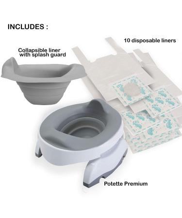 Kalencom Potette Plus Premium Value Bundle (White/Grey) - Buy Online on GoSupps.com