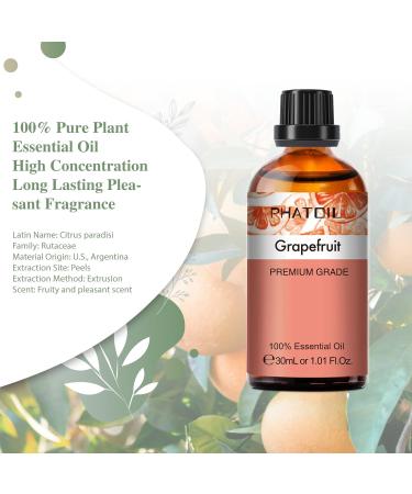PHATOIL Grapefruit Essential Oil 30ML - Premium Grade Pure Oil for Diffusers, Aromatherapy, and Candle Making - Buy Online on GoSupps.com