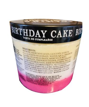 Birthday Cake Foaming Bath Scrub 20 Oz - Onyx Bath House | Infused with Shea Butter for Gentle Exfoliation and Hydration - Buy Online on GoSupps.com
