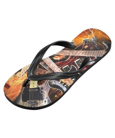 Mnsruu Electric Guitar Flip Flops | XXL Comfort for Home Hotel Spa and Travel - Unisex Design for Men & Women - Buy Online on GoSupps.com