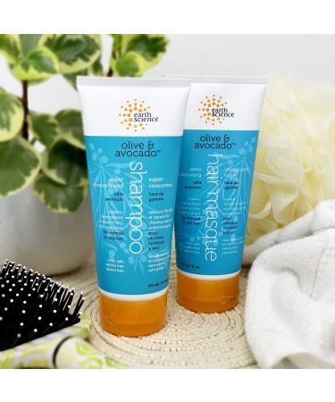 Earth Science Super Concentrated Shampoo with Olive & Avocado - 6 fl oz | Nourishing Hair Care - Buy Online on GoSupps.com