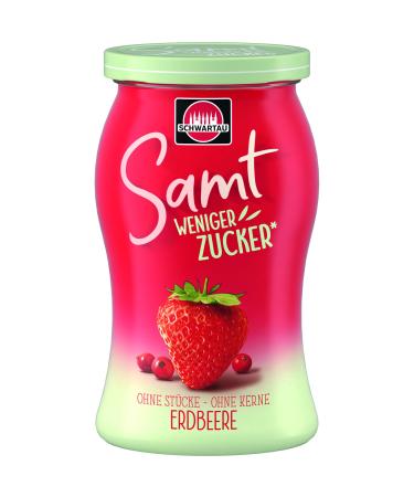 Schwartau Samt Less Sugar Strawberry reduced sugar fruit spread 255g