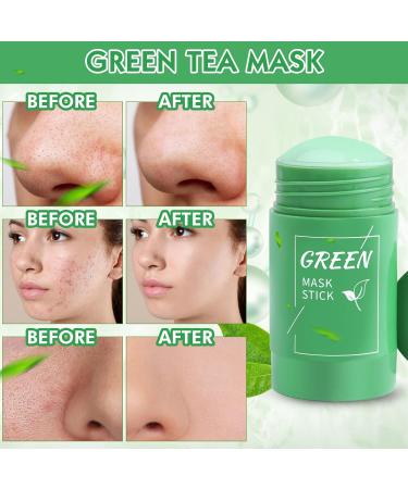 ZIXSIRP Green Tea Mask Stick - Blackhead Remover & Pore Cleanser (2 Packs) | Moisturizing & Skin Brightening for All Skin Types - Buy Online on GoSupps.com